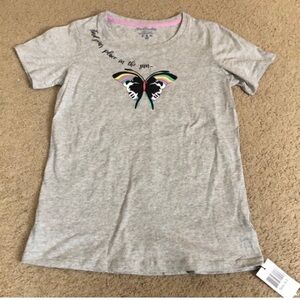 Vera Bradley Butterfly Lounge 100% cotton tee t-shirt, NWT
